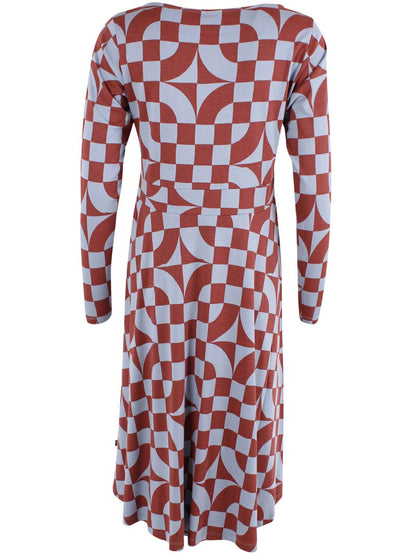 Daneviborg LS Interlock Dress Lt Blue Grey CHECKITOUT