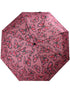 Sammenfoldelig paraply med rosa sommerfugleprint