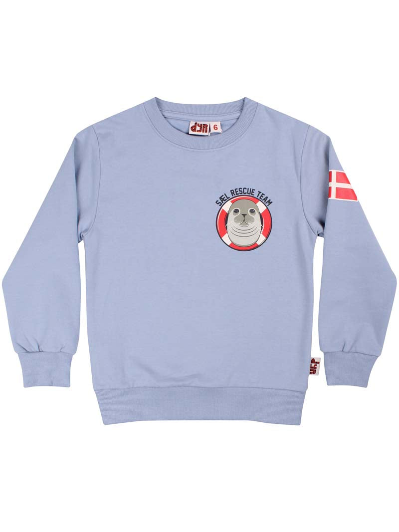 Lækker sweatshirt til børn med print af sæl