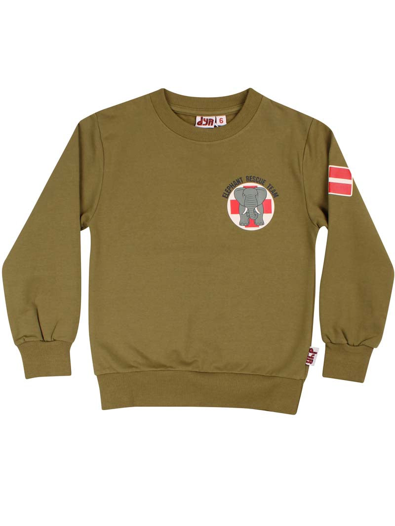 Lækker sweatshirt til børn med print af elefant