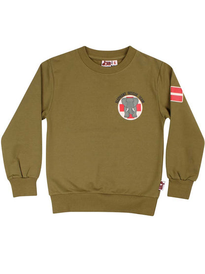 Lækker sweatshirt til børn med print af elefant