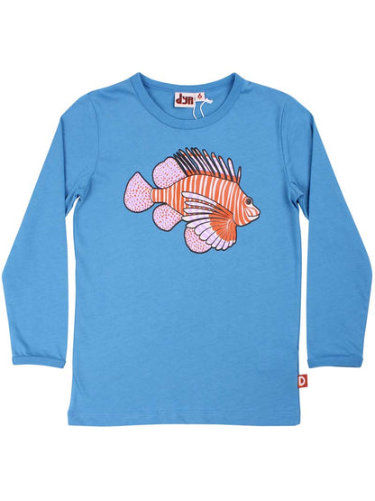 Sød bluse til børn med print af dragefisk
