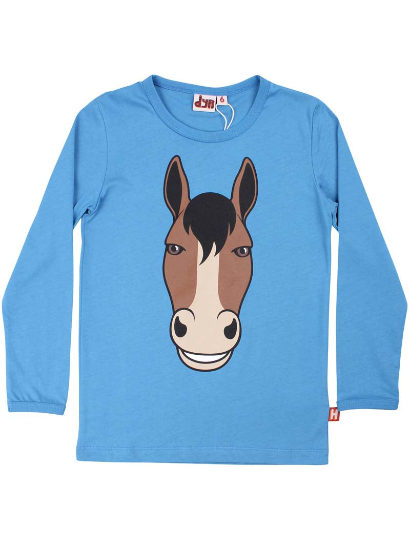 Sød bluse til børn med print af hest
