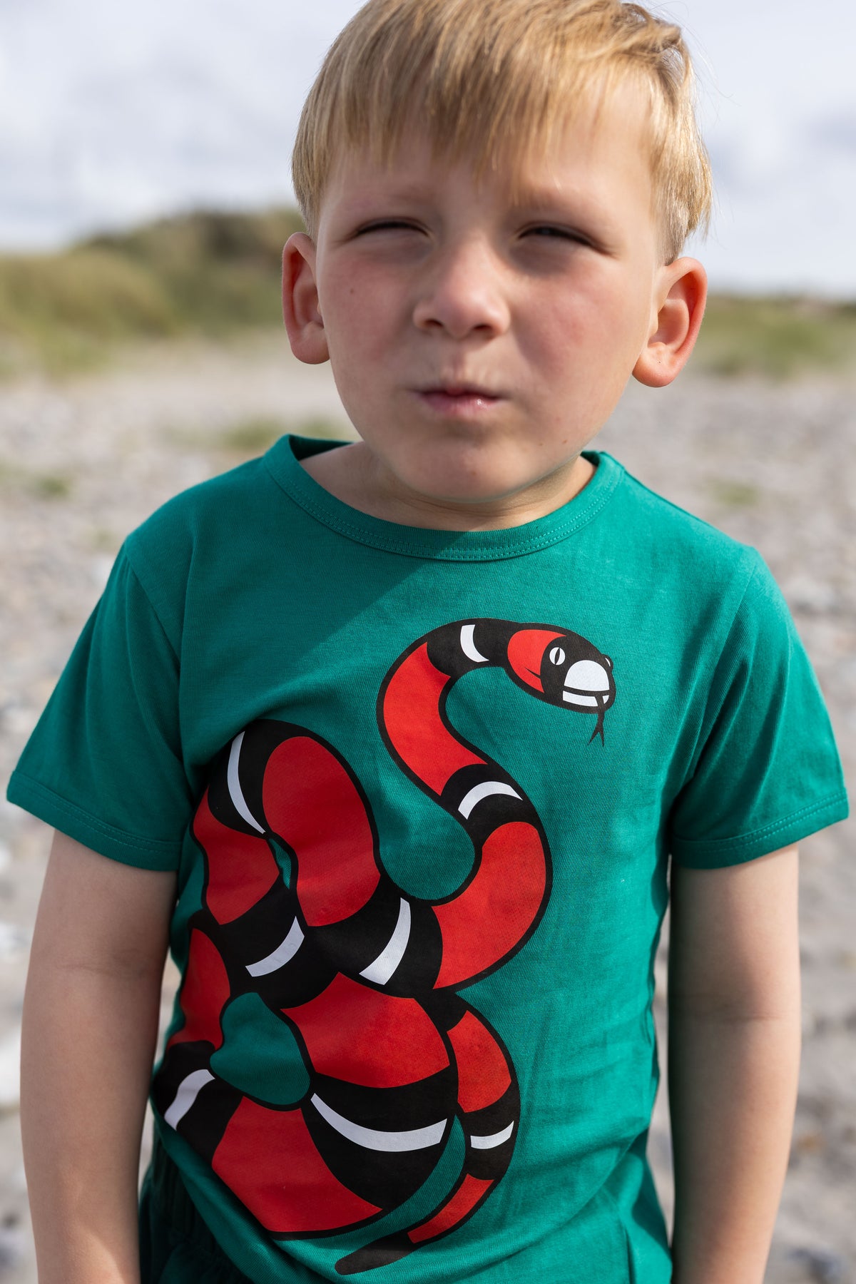 Dyrhide SS T Teal Lake SLANGE