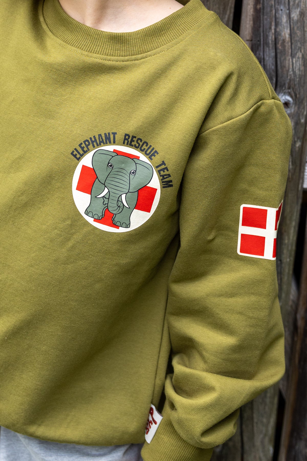 Lækker sweatshirt til børn med print af elefant