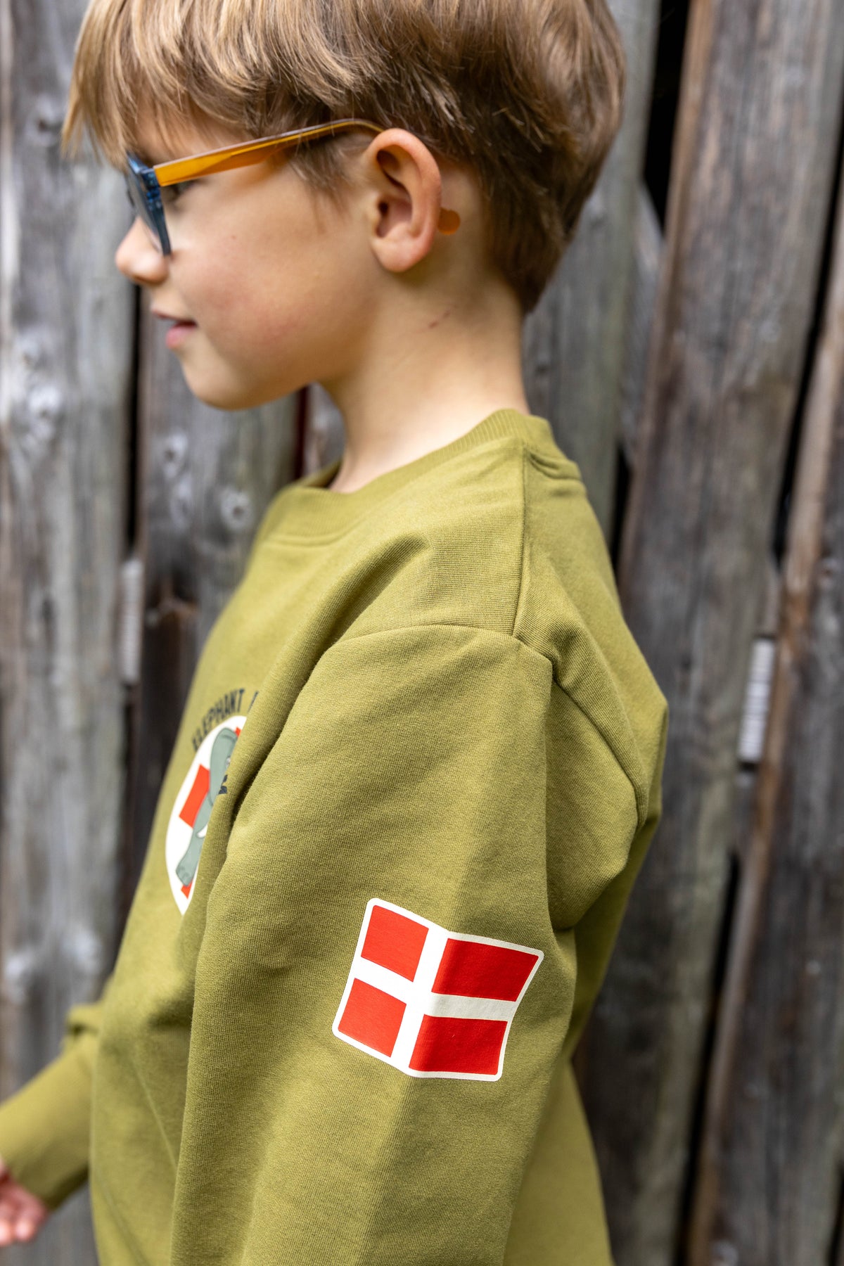 Lækker sweatshirt til børn med print af elefant