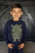Skøn sweatshirt til børn med print af næsehorn
