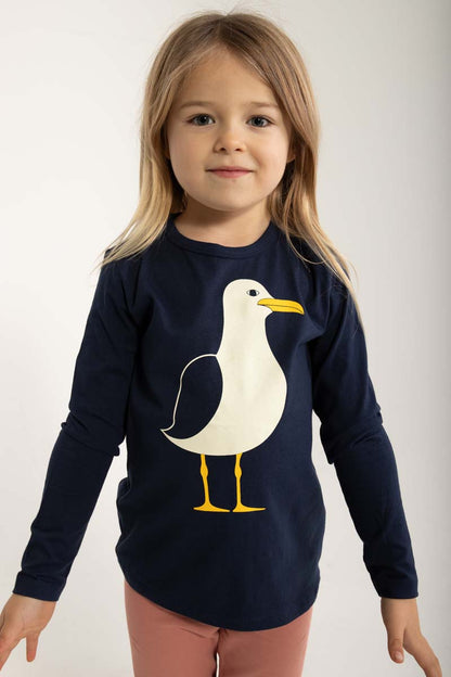 børne bluse med Måge