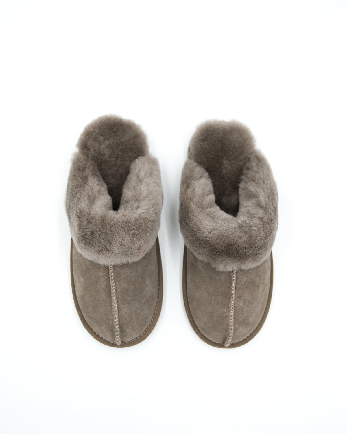 CPH Comfort Suede/Wool Slipper Stone