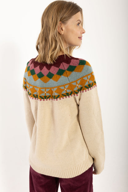 Daneglamping Wool Sweater Light Beige Jaquard26