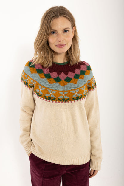 Daneglamping Wool Sweater Light Beige Jaquard26