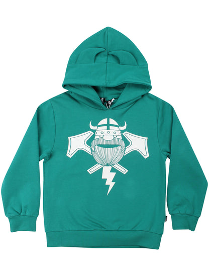 Danewarrior Hoodie Teal Lake THORBOLT (Glow In The Dark)