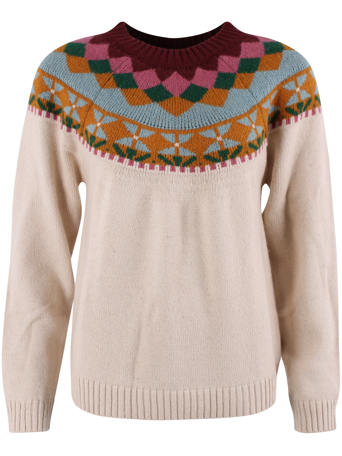 Daneglamping Wool Sweater Light Beige Jaquard26