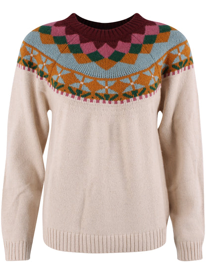 Daneglamping Wool Sweater Light Beige Jaquard26