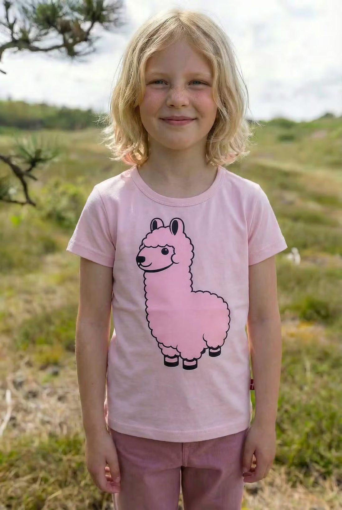 Animal Growl T Lt Rose LAMA BUDDY