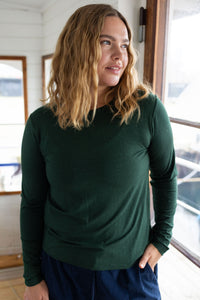 Danemerry Wool LS Tee Dark Forest