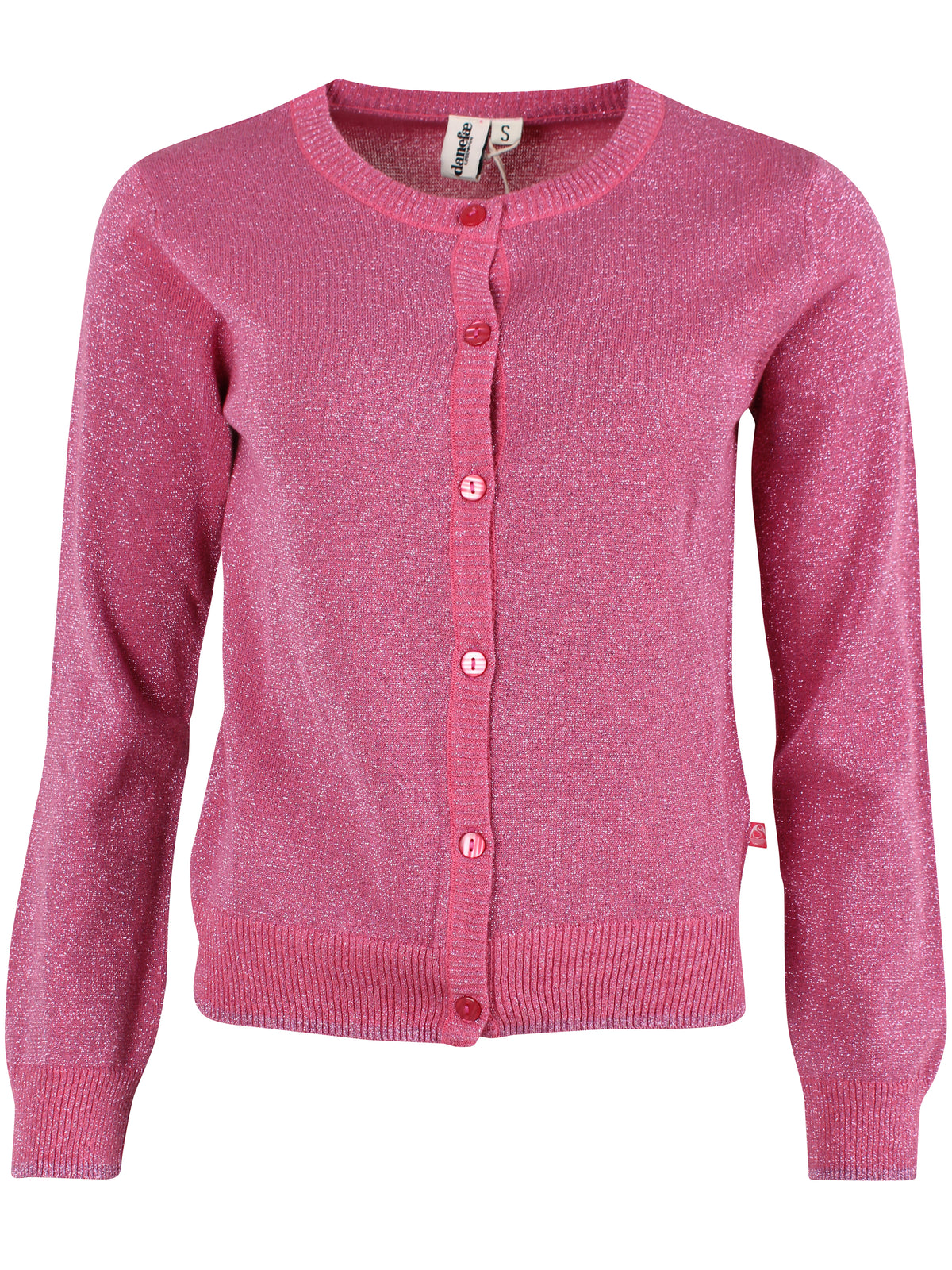 Danesaga Glitter Cardigan Soft Cherry