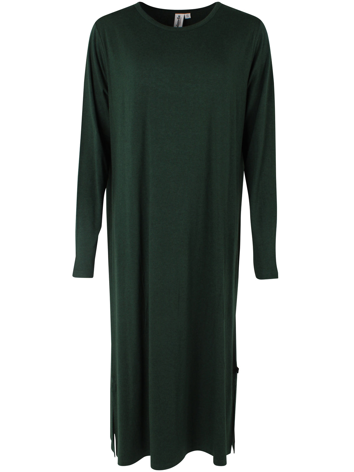 Danesweet Wool LS Dress Dark Forest