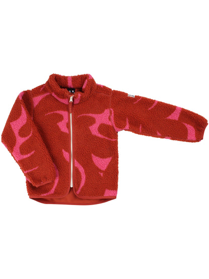 Danetumling Fleece Zip-Up Chili/Soft Cherry TROPS