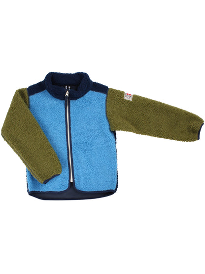 Danetumling Fleece Zip-Up Navy/Faded Blue/Olive