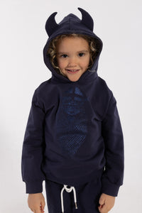Danewarrior Hoodie Dark Navy FREJA (Glitter)