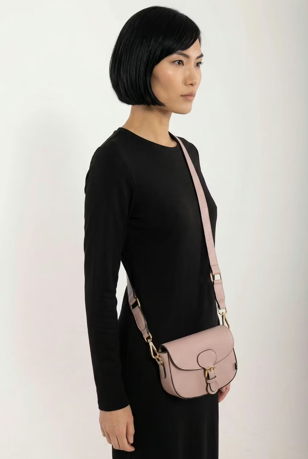 ESS - Danebernadotte Leather Shoulder Bag Nude