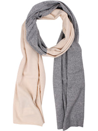 Danebundle-Up Merino Wool Glitter Scarf Light Beige/Heather Grey (Glitter)