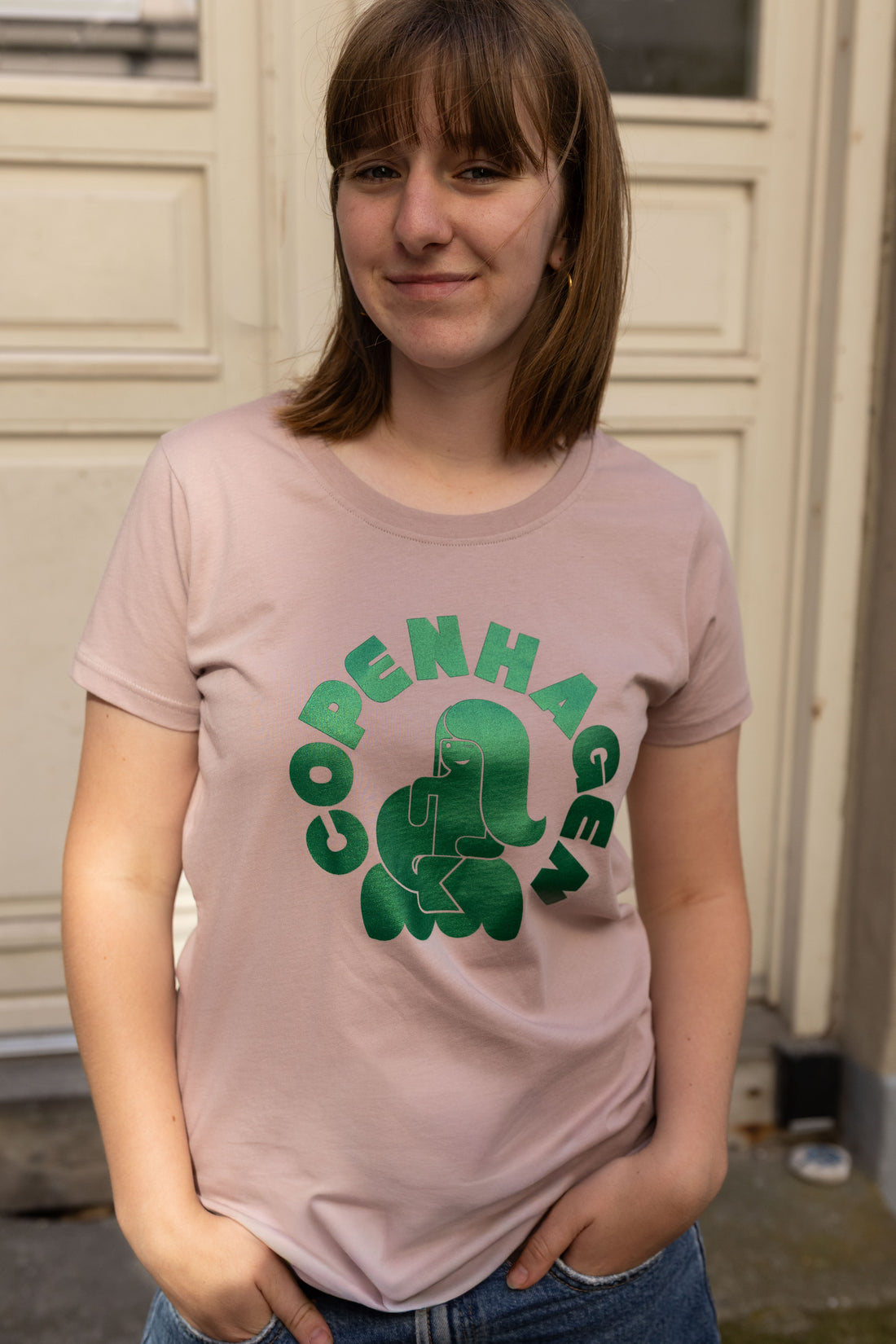 Danecopenhagen Ladies Tee Rose Beige CPH HAVFRUE