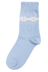 Danecountryside Wollsocken Hellblau Graue Flocken