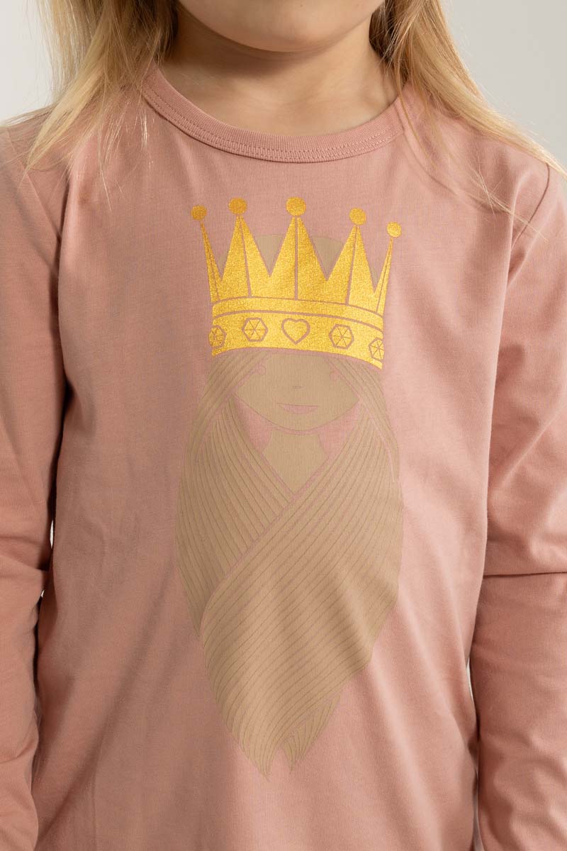 Bluse til børn med prinsesse 