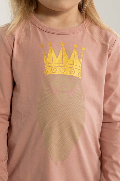 Bluse til børn med prinsesse 