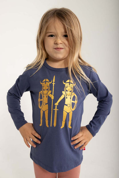 Bluse til børn med viking 