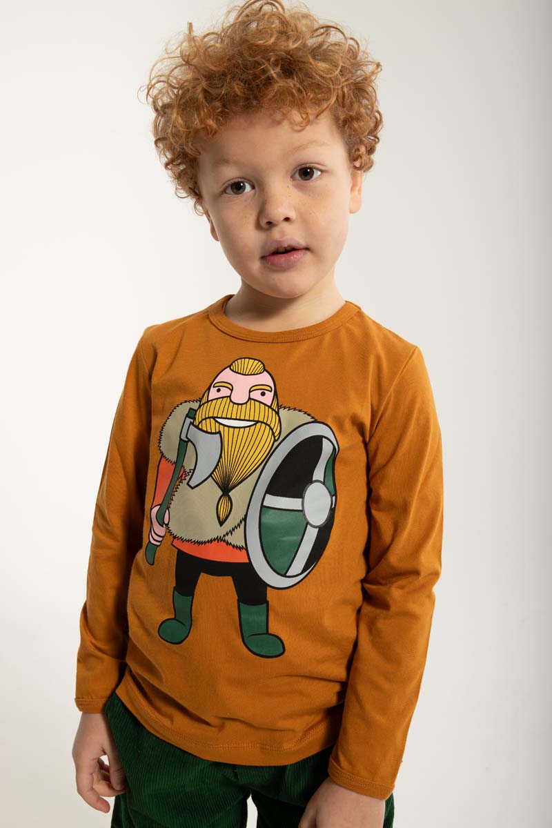 Bluse til børn med viking 