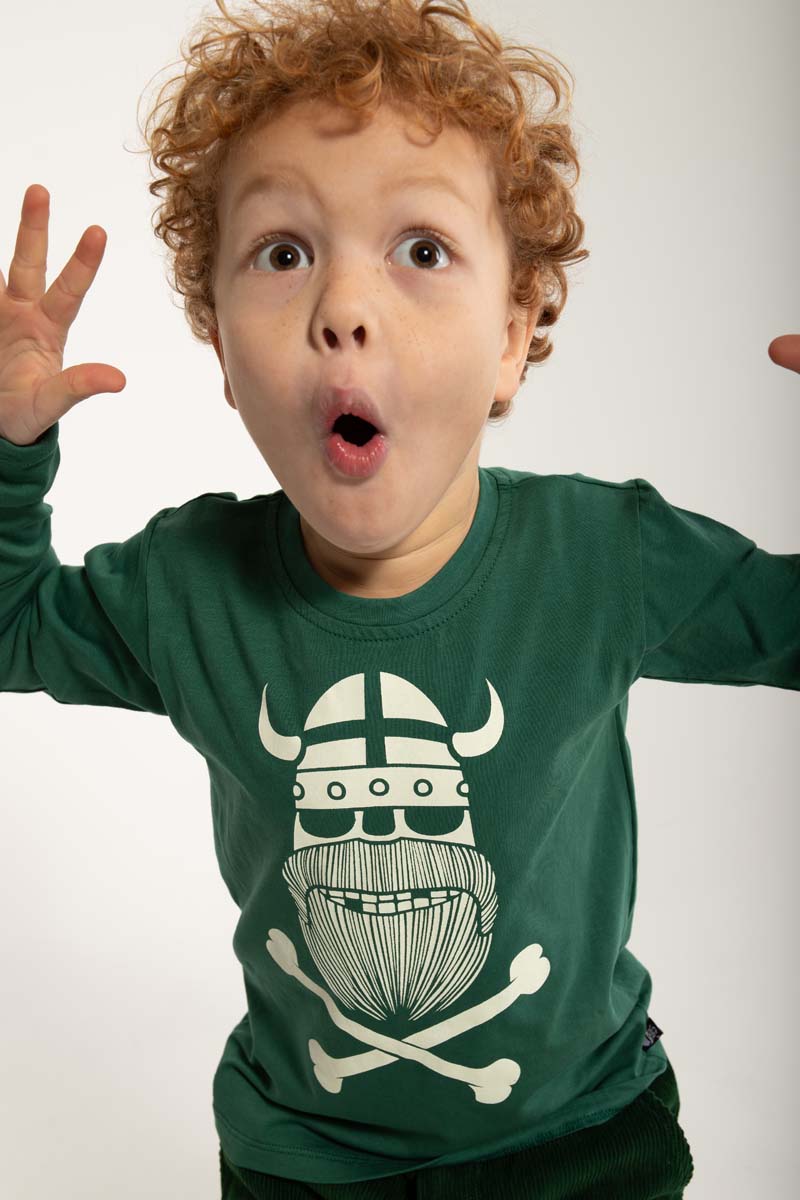 Bluse til børn med viking 