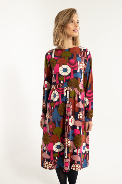 Danepoppy LS Modal Dress Dark Navy MYKOLOGI