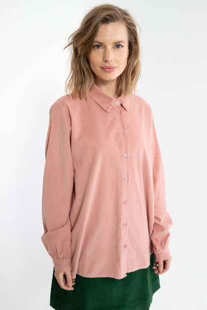Danerosemary Cord Shirt Antique Rose