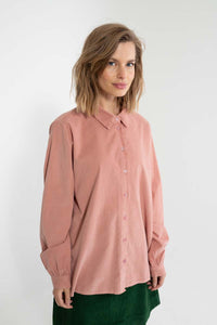 Danerosemary Cord Shirt Antique Rose