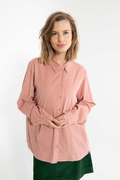 Danerosemary Cord Shirt Antique Rose