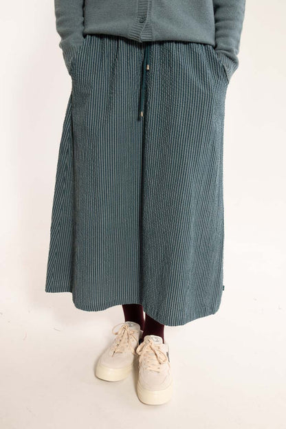 Danespresso Seersucker Skirt Dark Slate/Blue Grey