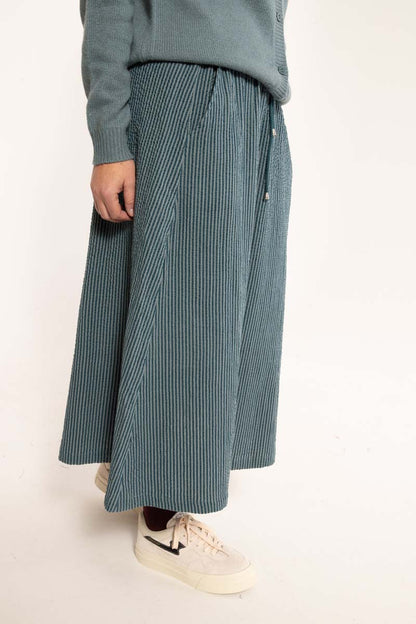 Danespresso Seersucker Skirt Dark Slate/Blue Grey