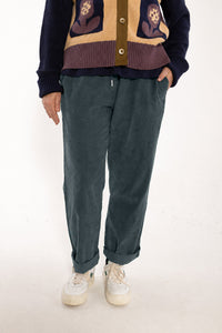 Danefunt Cord Pants Dark Bottle Green