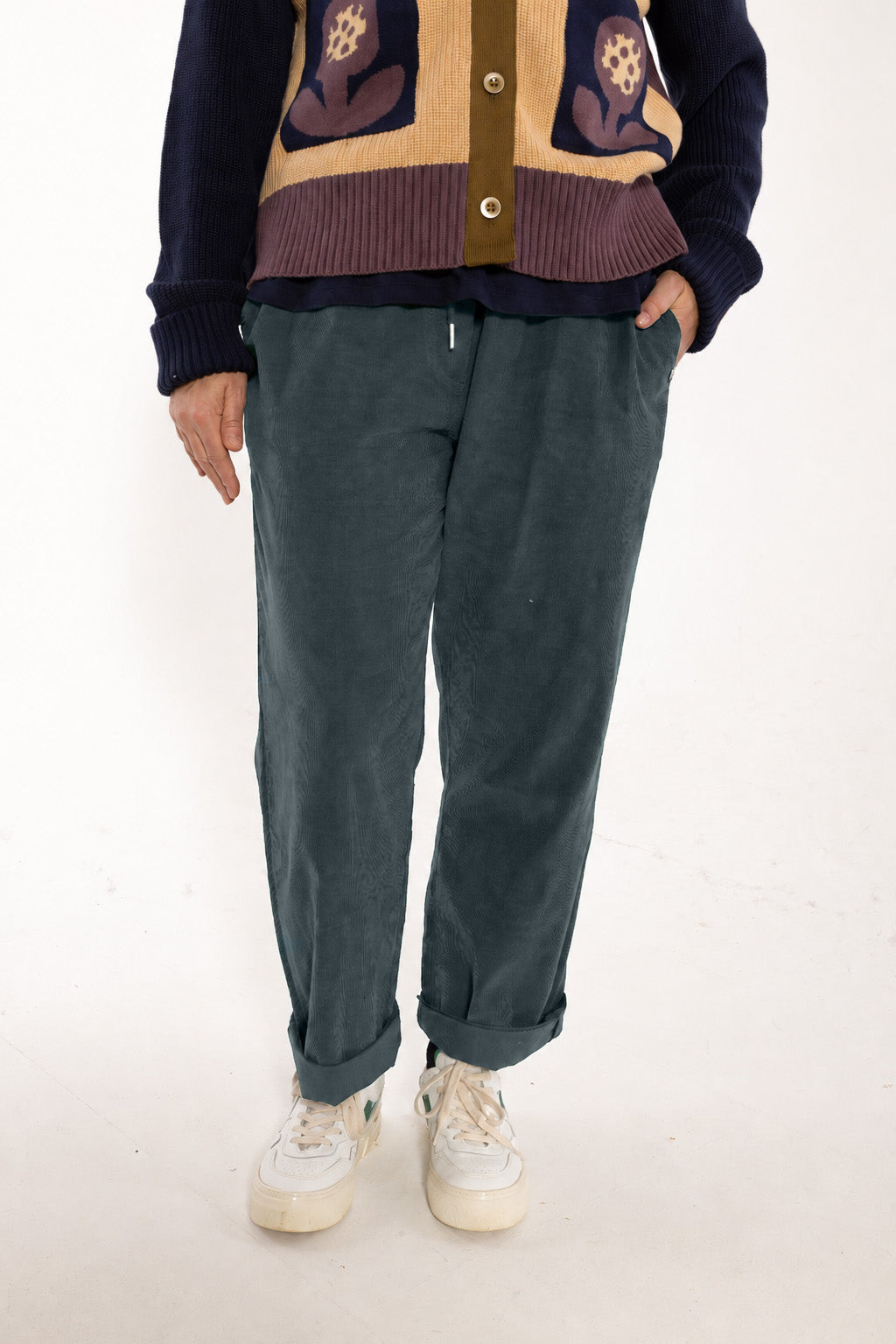 Danefunt Cord Pants Dark Bottle Green