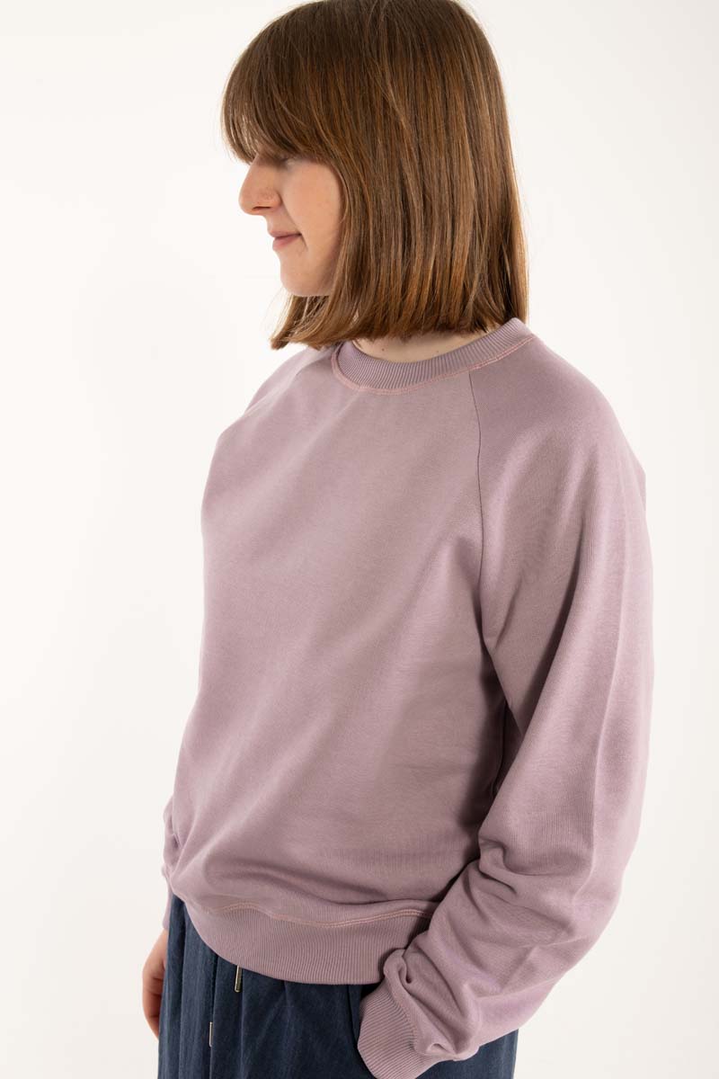 Sweatshirt i støvet rosa til kvinder