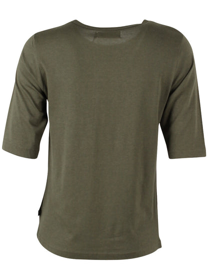 Lækker t-shirt i armygrøn til kvinder