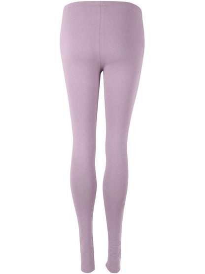 Leggings i støvet rosa med violette undertoner til kvinder