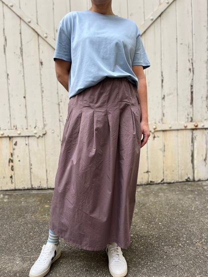 Daneminna Smooth Poplin Skirt Mauve