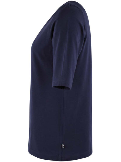 Navyblå t-shirt til kvinder