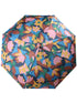 Sammenfoldelig paraply med geometrisk blomstermønster