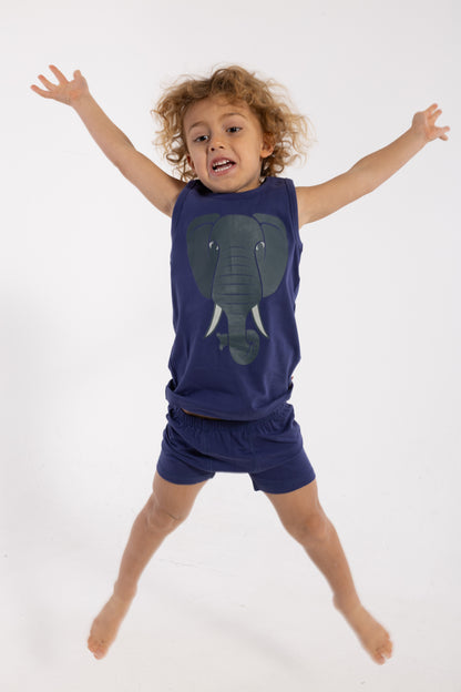 Dyrbark Undie Set Dark Blue ELEFANT