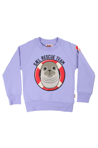 Skøn sweatshirt til børn med print af sæl